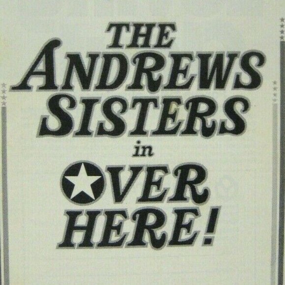 Andrew Sisters Over Here Musical Playbill 1973 John Travolta Shubert Theatre - Picture 2 of 6